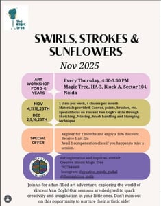 The Magic Tree-Swirls Strokes & Sunflowers