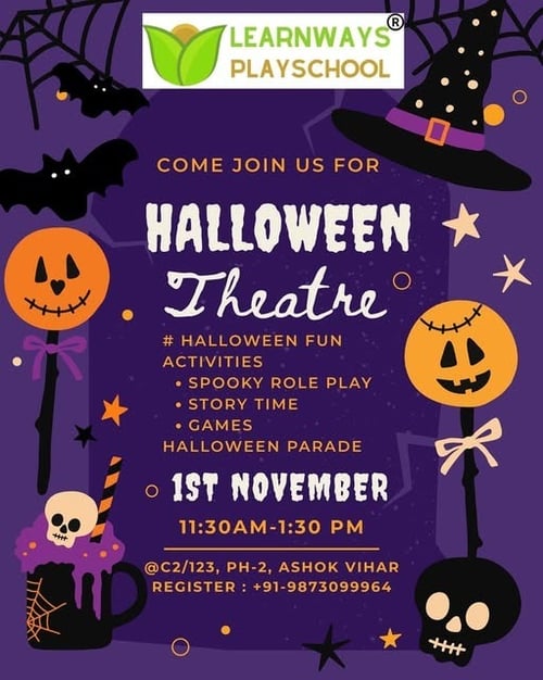 Learn Ways Play School-Halloween theatre
