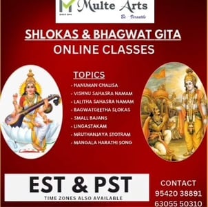 MulteArts-Shlokas and the Bhagwat Gita online classes
