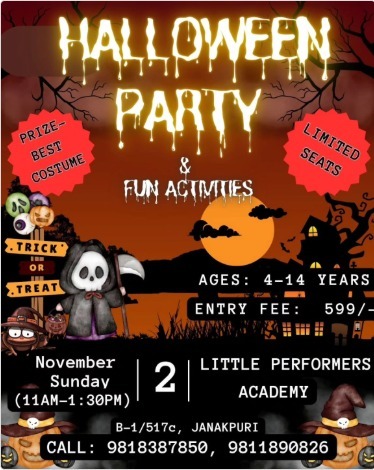 Little performers-Halloween celebration