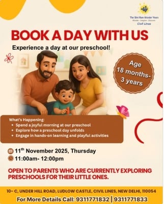 The Shri Ram Wonder Years-Book a day with us