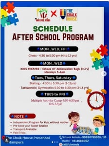 Skillful minds-Schedule After school program