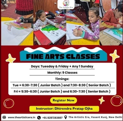 The Artistic Era-Fine Arts Classes