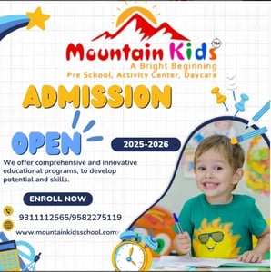 Mountain Kids Pre School And Day Care Creche-Admissions Open