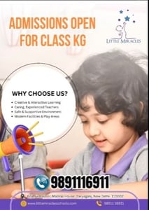 little Miracles Preschool-Admissions Open Class KG