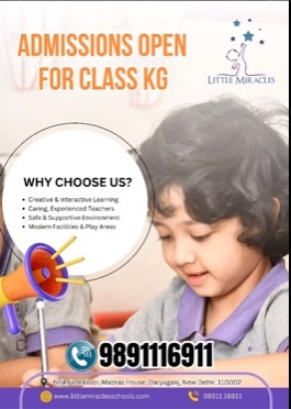 little Miracles Preschool-Admissions Open Class KG