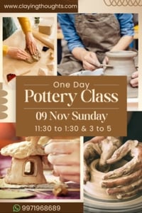 Claying Thoughts Pottery Studio-One Day Pottery Class