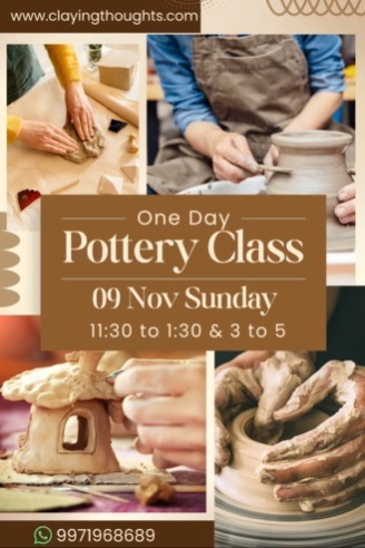 Claying Thoughts Pottery Studio-One Day Pottery Class