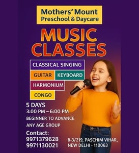 Mothers Mount Preschool Daycare-Music Classes