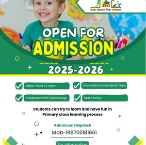 Kids House Play School-Admissions Open