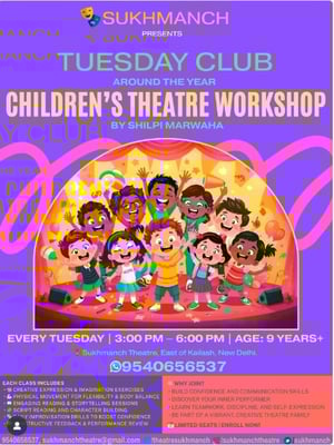 Sukhmanch Theatre-Children’s Theatre Workshops