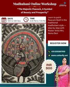 Catterfly Art and Culture-Madhubani Online Workshops