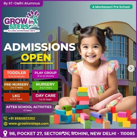 Grow Inn Steps-Admissions Open 2025-2026