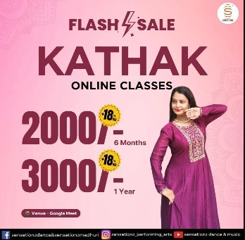 Sensationz Dance-Kathak Online Classes