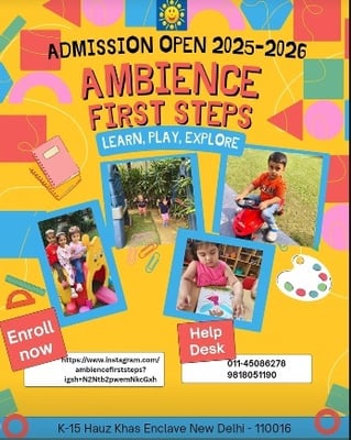 Ambience First Steps-Admissions open 2025-2026