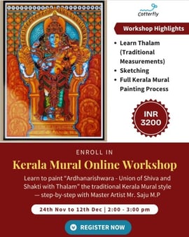 Catterfly Art and Culture-Kerala Mural Online Workshops