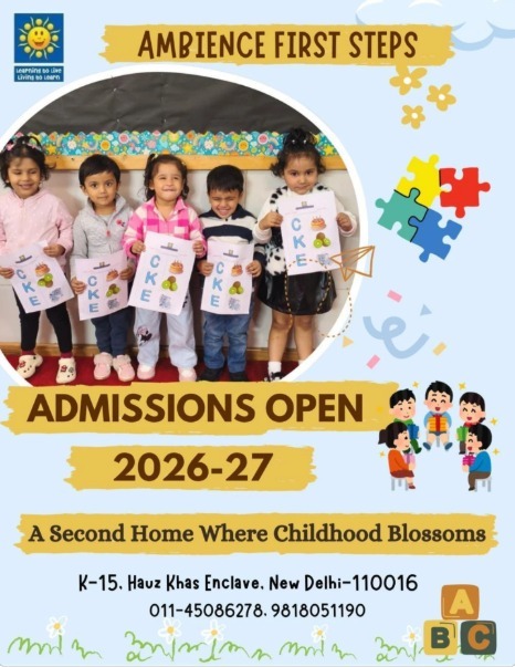 Ambience First Steps-Admissions Open 2026-27