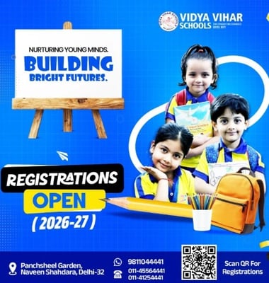 Vidya Vihar Schools-Registrations Open 2026-27