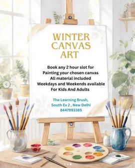 The Learning Brush-Winter Canvas Art