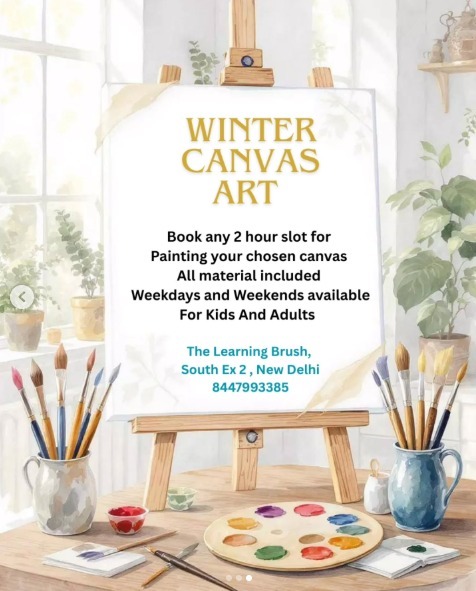 The Learning Brush-Winter Canvas Art