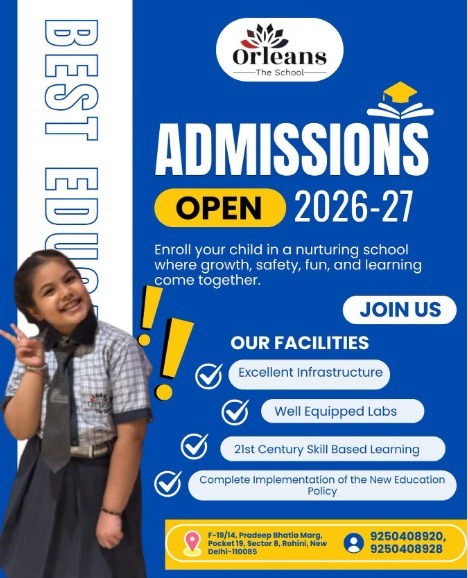 Orleans The School-Admissions Open 2026-27