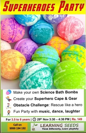 Learning Seeds-Superheroes Party Workshop