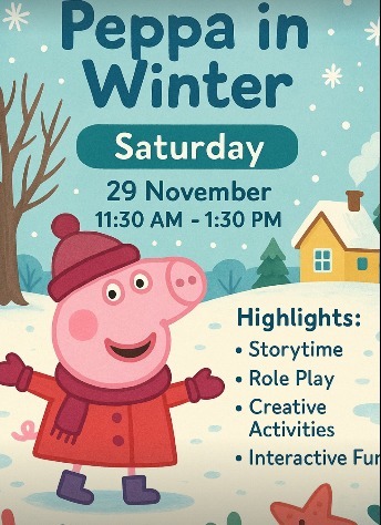 Learn Ways Play School-Peppa in Winter Storytelling Workshop