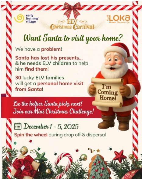 Early Learning Village-Mini Christmas Challenge Workshop