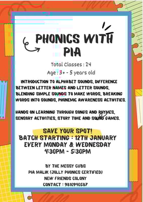The Messy Cubs-Phonics with Pia