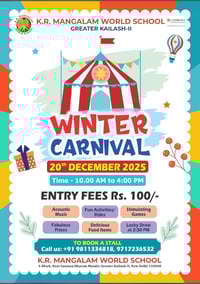 KR Mangalam World School-Winter Carnival 2025