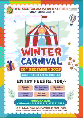 KR Mangalam World School-Winter Carnival 2025