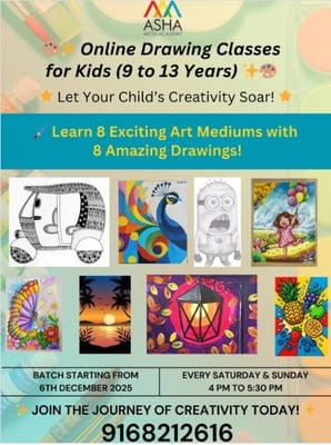 Asha Academy-Online Drawing Classes