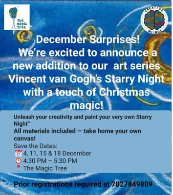 The Magic Tree-Christmas Special Art Workshop