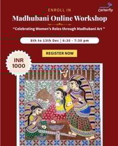 Catterfly Art and Culture-Madhubani workshop