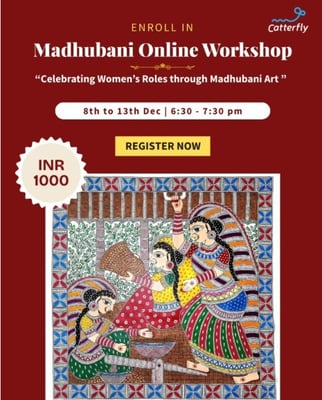 Catterfly Art and Culture-Madhubani workshop