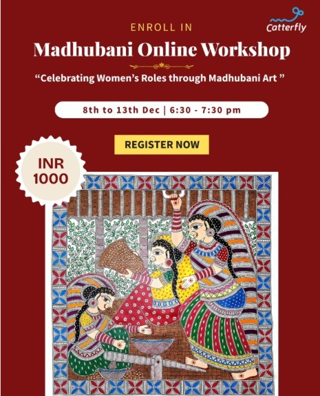 Catterfly Art and Culture-Madhubani workshop