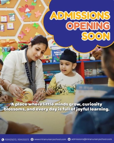 Mira Nursery-Admissions Open