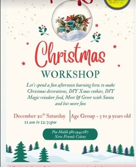The Messy Cubs-Christmas Workshop