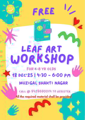 Muzigal Shakti Nagar-Leaf Art Workshop
