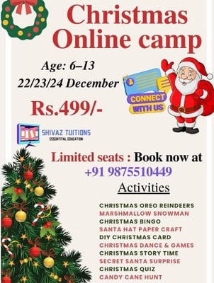Shivaz Tuitions-Christmas Online Camp