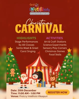 Firstcry Intellitots Preschool-Christmas Carnival 2025