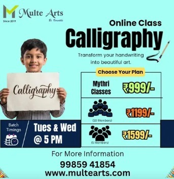 MulteArts-Online Calligraphy Class