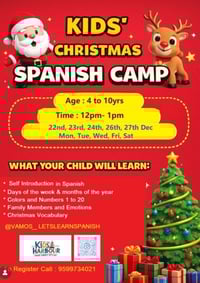 Kids Harbour-Kids Christmas Spanish Camp