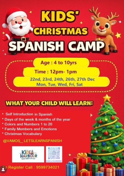 Kids Harbour-Kids Christmas Spanish Camp