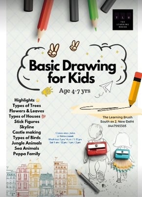 The Learning Brush-Basic Drawing Classes for Kids