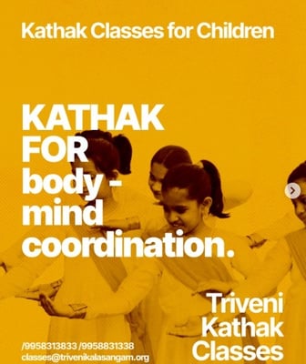 Triveni Kala Sangam-Kathak Classes for children