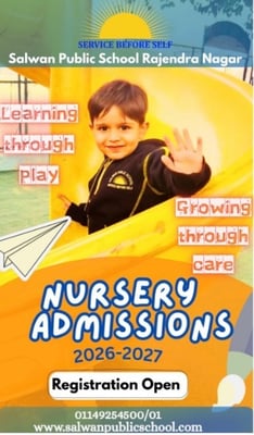 Salwan Public School-Nursery Admissions Open 2026-2027