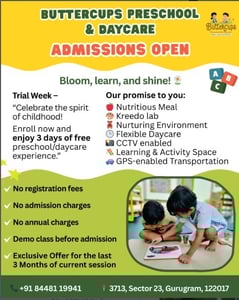 Buttercups Preschool and Daycare-Admissions Open