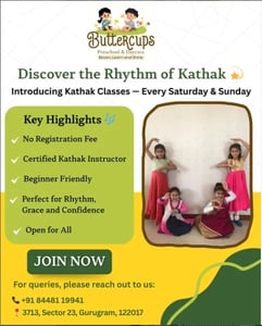Buttercups Preschool and Daycare-Kathak Classes