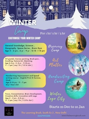 The Learning Brush-Winter Lego City Camp